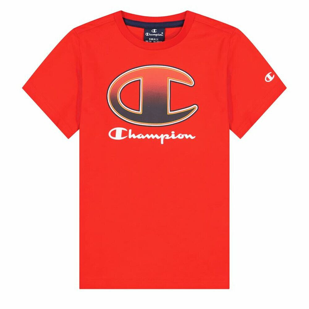 Lühikeste varrukatega T-särk Champion Crewneck T-Shirt B Punane S6440236 цена и информация | Poiste särgid | kaup24.ee