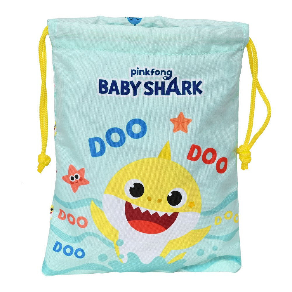 Lõunasöögikarp Baby Shark Beach Day Kollane Helesinine (20 x 25 x 2 cm) цена и информация | Toidu säilitusnõud | kaup24.ee