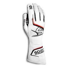 Men's Driving Gloves Sparco ARROW KART Valge Suurus 10 S3710678 цена и информация | Мужская спортивная одежда | kaup24.ee