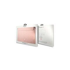 Guess sleeve GUCS14PSATLP 14” pink Saffiano Triangle hind ja info | Sülearvutikotid | kaup24.ee