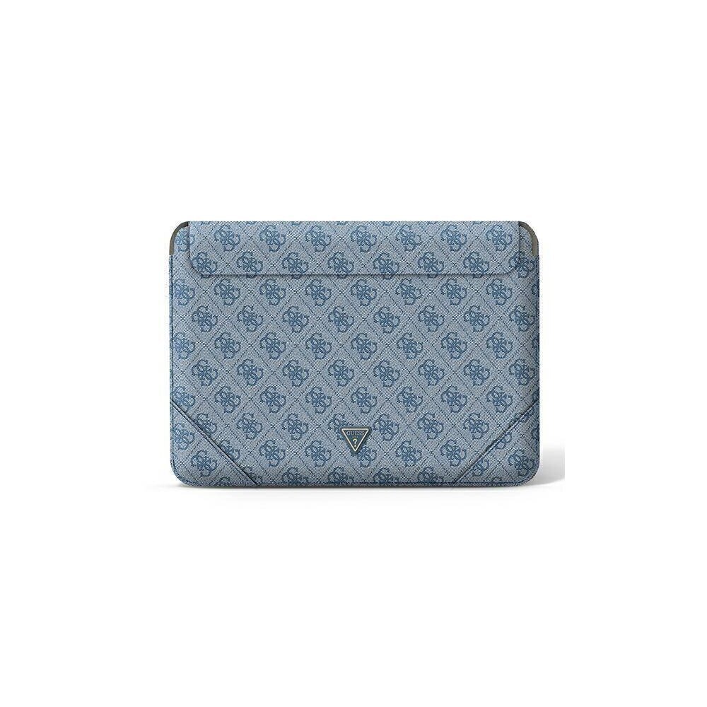 Guess sleeve GUCS14P4TB 14” blue 4G Triangle hind ja info | Sülearvutikotid | kaup24.ee