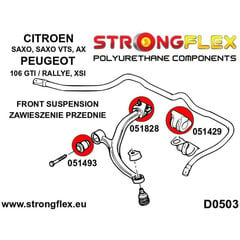 Silentblock Strongflex STF051493BX2 (2 pcs) цена и информация | Lisaseadmed | kaup24.ee