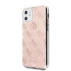 Чехол Guess для Samsung Galaxy A72 GUHCA72PCU4GLPI pink hard case 4G Glitter цена и информация | Чехлы для телефонов | kaup24.ee