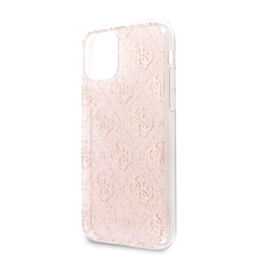 Guess case for Samsung Galaxy A72 GUHCA72PCU4GLPI pink hard case 4G Glitter hind ja info | Telefoni kaaned, ümbrised | kaup24.ee