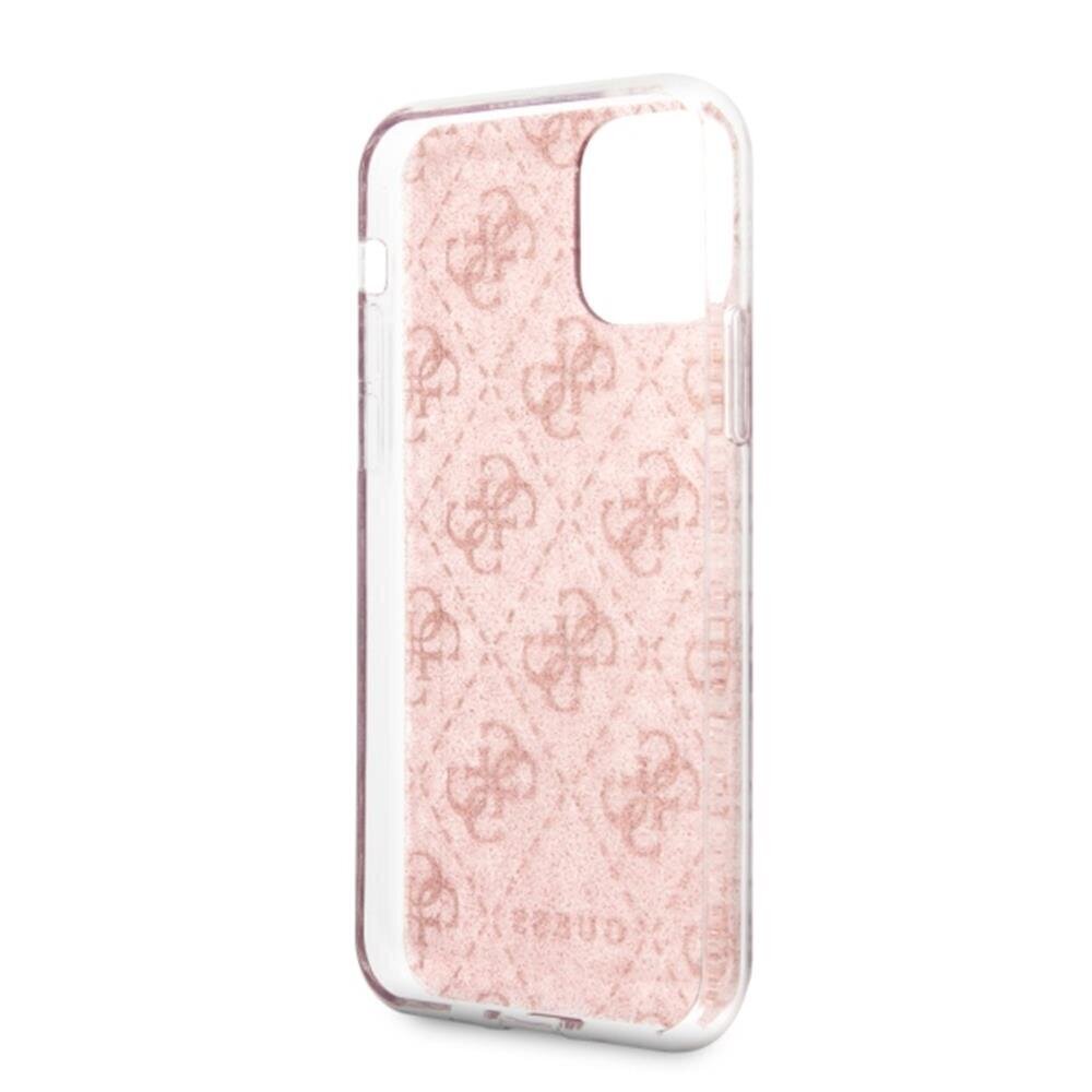 Guess case for Samsung Galaxy A72 GUHCA72PCU4GLPI pink hard case 4G Glitter hind ja info | Telefoni kaaned, ümbrised | kaup24.ee