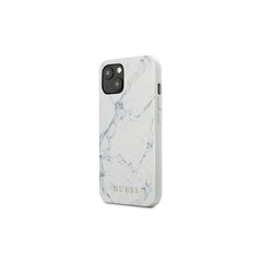 Guess case for iPhone 13 Mini 5,4'' GUHCP13SPCUMAWH white hard case Marble hind ja info | Telefoni kaaned, ümbrised | kaup24.ee