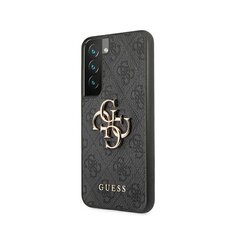 Guess case for Samsung Galaxy S22 GUHCS22S4GMGGR hard case grey 4G Big Metal Logo hind ja info | Telefoni kaaned, ümbrised | kaup24.ee