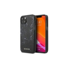 Guess case for iPhone 13 Mini 5,4'' GUHCP13SPCUMABK black hard case Marble hind ja info | Telefoni kaaned, ümbrised | kaup24.ee