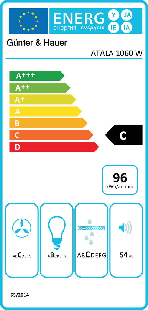 Günter & Hauer ATALA 1060 W цена и информация | Õhupuhastid | kaup24.ee