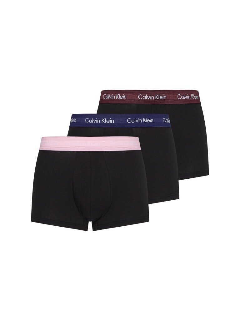 Meeste aluspüksid Calvin Klein LOW RISE TRUNK, 3 paari, mustad 0000U2664G WHX 42856 hind ja info | Meeste aluspesu | kaup24.ee