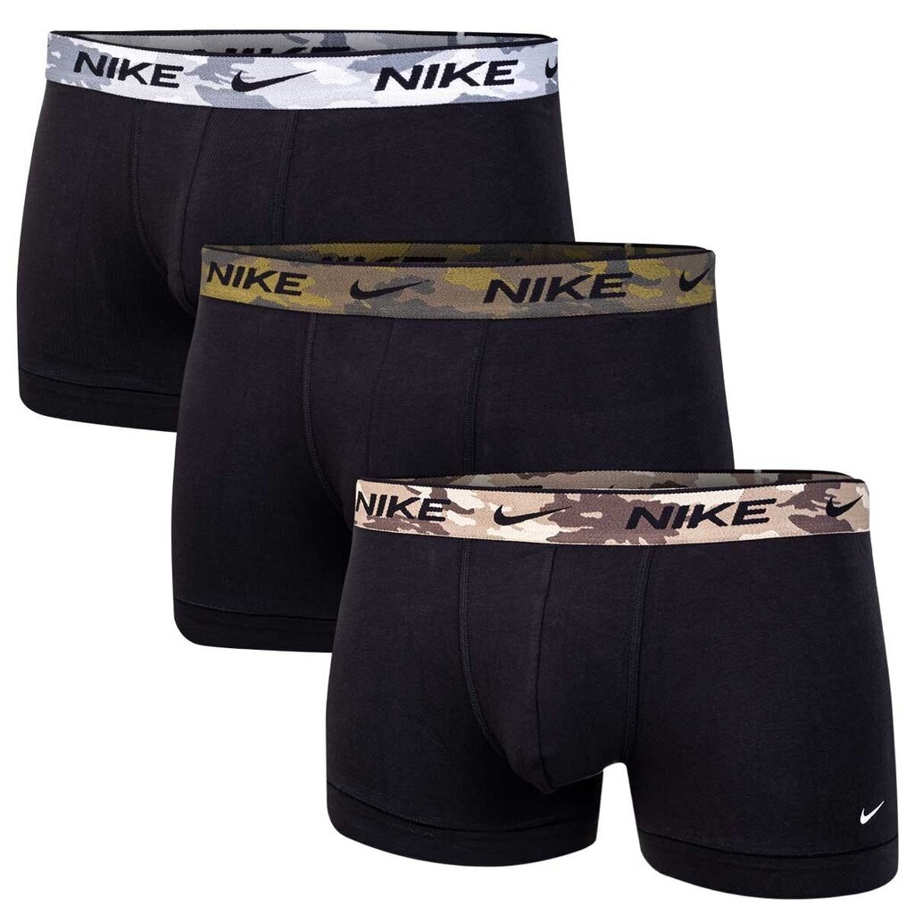 Meeste aluspüksid Nike TRUNK 3PK, 3 paari, mustad 0000KE1008 2NV 43031 hind ja info | Meeste aluspesu | kaup24.ee