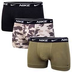 Meeste aluspüksid Nike TRUNK 3PK, 3 paari, mustad/khaki värvi 0000KE1008 1R5 43034 hind ja info | Meeste aluspesu | kaup24.ee