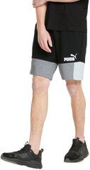 Puma Lühikesed Püksid Ess+ Block Shorts Black White Grey 847429 01 847429 01/L hind ja info | Meeste spordiriided | kaup24.ee