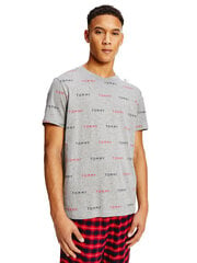 Meeste T-särk Tommy Hilfiger CN SS TEE PRINT, hall UM0UM02132 0IM 42563 hind ja info | Meeste T-särgid | kaup24.ee