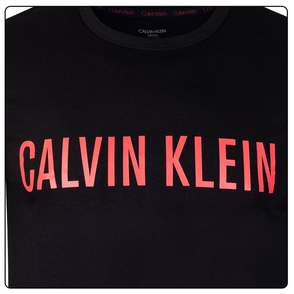 Meeste T-särk CALVIN KLEIN S/S CREW NECK, must 000NM1959E XY8 42509 цена и информация | Meeste T-särgid | kaup24.ee