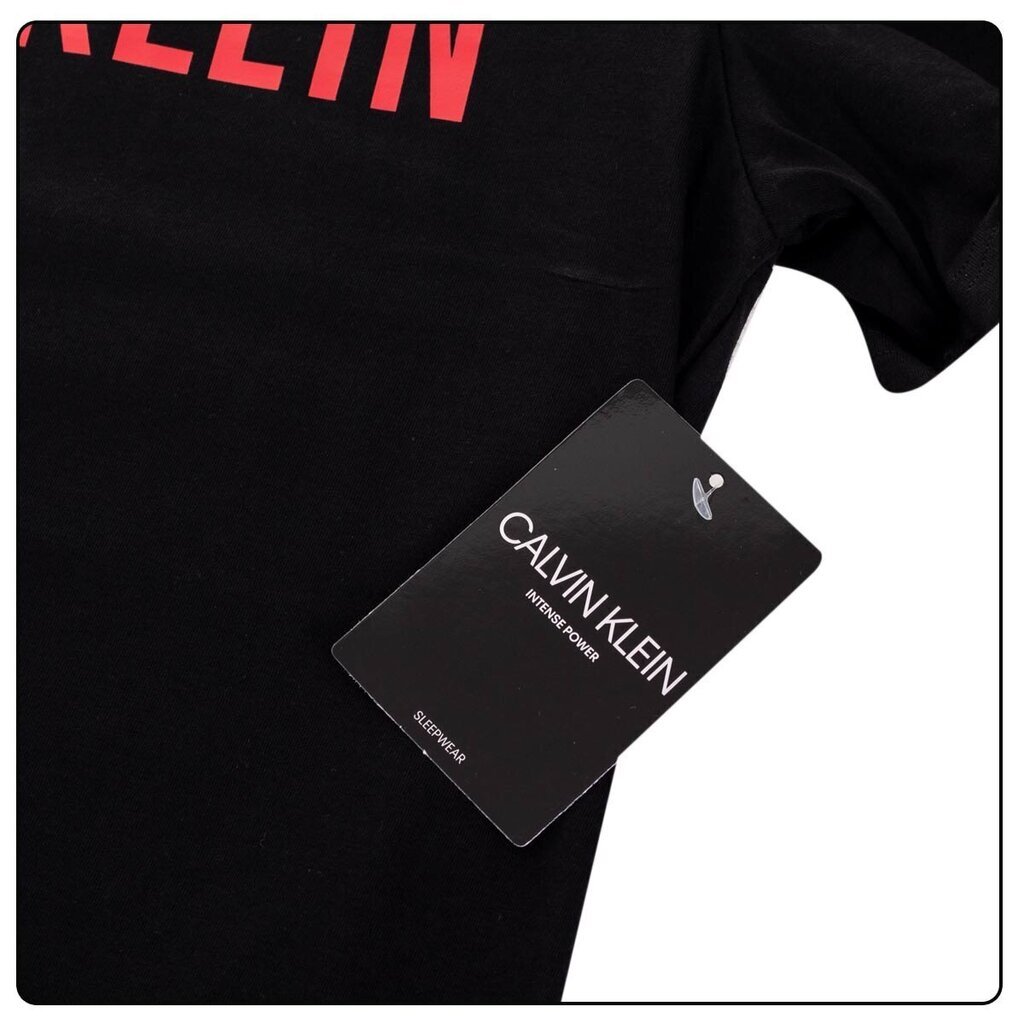 Meeste T-särk CALVIN KLEIN S/S CREW NECK, must 000NM1959E XY8 42509 цена и информация | Meeste T-särgid | kaup24.ee