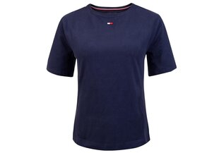 Naiste T-särk TOMMY HILFIGER BN TEE HALF, tumesinine UW0UW01307 416 цена и информация | Женские футболки | kaup24.ee