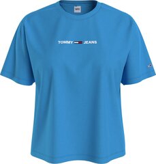 Женская футболка Tommy Hilfiger T-SHIRT TJW LINEAR LOGO TEE, синяя DW0DW10057 CY0 44891 цена и информация | Женские футболки | kaup24.ee