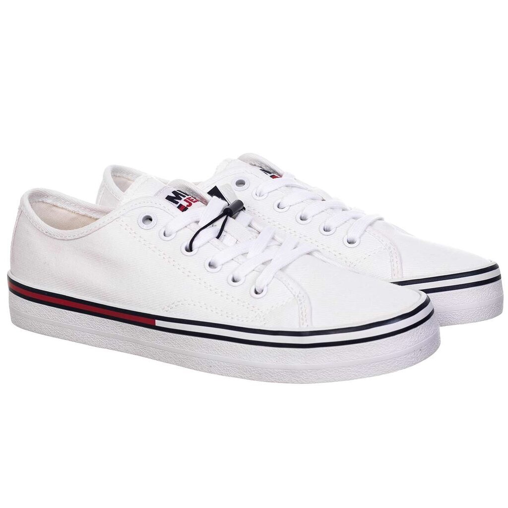 Naiste tossud Tommy Hilfiger TOMMY JEANS ESSENTIAL LOW WMN, valge EN0EN01796 YBR 44101 hind ja info | Naiste spordi- ja vabaajajalatsid | kaup24.ee