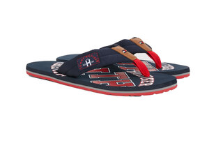 Женские шлепанцы Tommy Hilfiger ESSENTIAL TH BEACH SANDAL, темно-синие FM0FM01369 403 45419 цена и информация | Мужские шлепанцы, босоножки | kaup24.ee