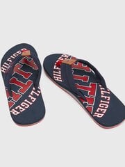 Naiste plätud Tommy Hilfiger ESSENTIAL TH BEACH SANDAL, tumesinine FM0FM01369 403 45419 hind ja info | Meeste plätud, sussid | kaup24.ee