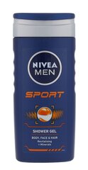 Nivea Men Sport dušigeel meestele 250 ml hind ja info | Dušigeelid, õlid | kaup24.ee