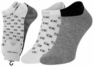 Мужские носки Calvin Klein 2 пары, белые/серые 701218715 004 44534 цена и информация | Meeste sokid | kaup24.ee