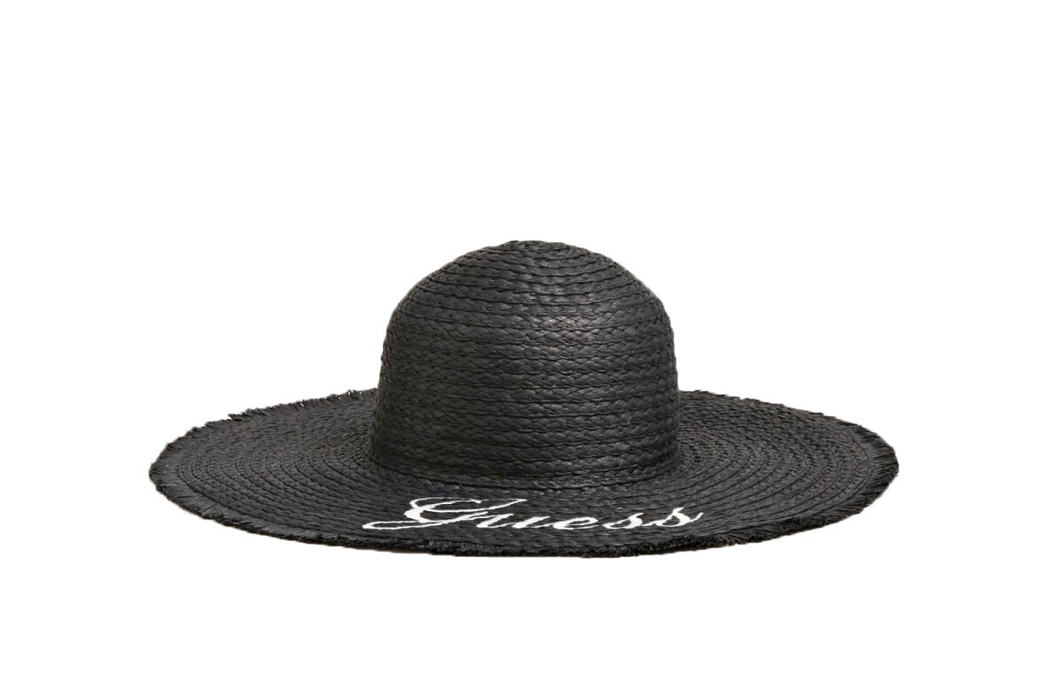 Naiste müts Guess PAPER HAT, must AW8791COT01 BWH 45389 цена и информация | Naiste mütsid ja peapaelad | kaup24.ee