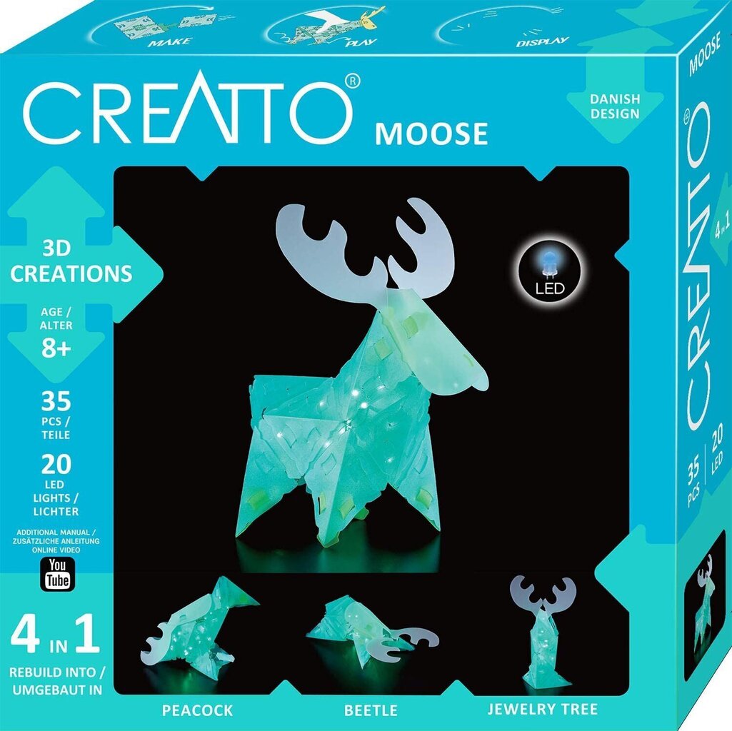 Loominguline komplekt Creatto Moose, 8+ aastat hind ja info | Arendavad mänguasjad | kaup24.ee