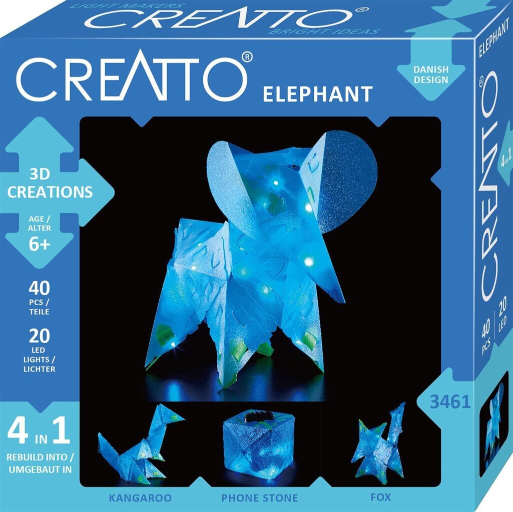 Loominguline komplekt Creatto Elefant, 6+ aastat цена и информация | Arendavad mänguasjad | kaup24.ee