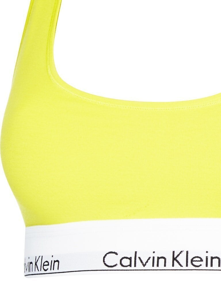 Rinnahoidja Calvin Klein BRALETTE, kollane 0000F3785E VIJ 42752 hind ja info | Rinnahoidjad | kaup24.ee