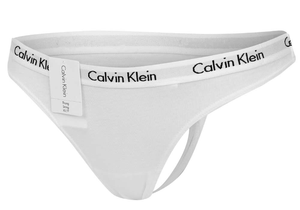 Calvin Klein naiste aluspüksid THONG WHITE D1617E 100 30236 цена и информация | Naiste aluspüksid | kaup24.ee