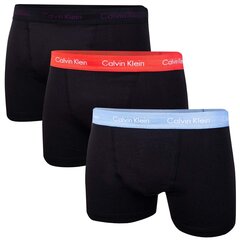 Meeste aluspüksid Calvin Klein TRUNK 3PK, 3 paari, mustad 0000U2662G WIC 42823 hind ja info | Meeste aluspesu | kaup24.ee