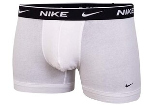 Meeste aluspüksid Nike TRUNK, 3 paari, valged 0000KE1008 MED 43007 hind ja info | Meeste aluspesu | kaup24.ee