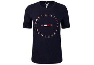 Женская футболка Tommy Hilfiger T-SHIRT REGULAR CIRCLE C-NK TEE SS NAVY WW0WW30103 DW5 29126 цена и информация | Женские футболки | kaup24.ee