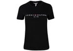 Tommy Hilfiger naiste T-särk T-SHIRT HERITAGE HILFIGER C-NK REG TEE BLACK WW0WW31999 BDS 30484