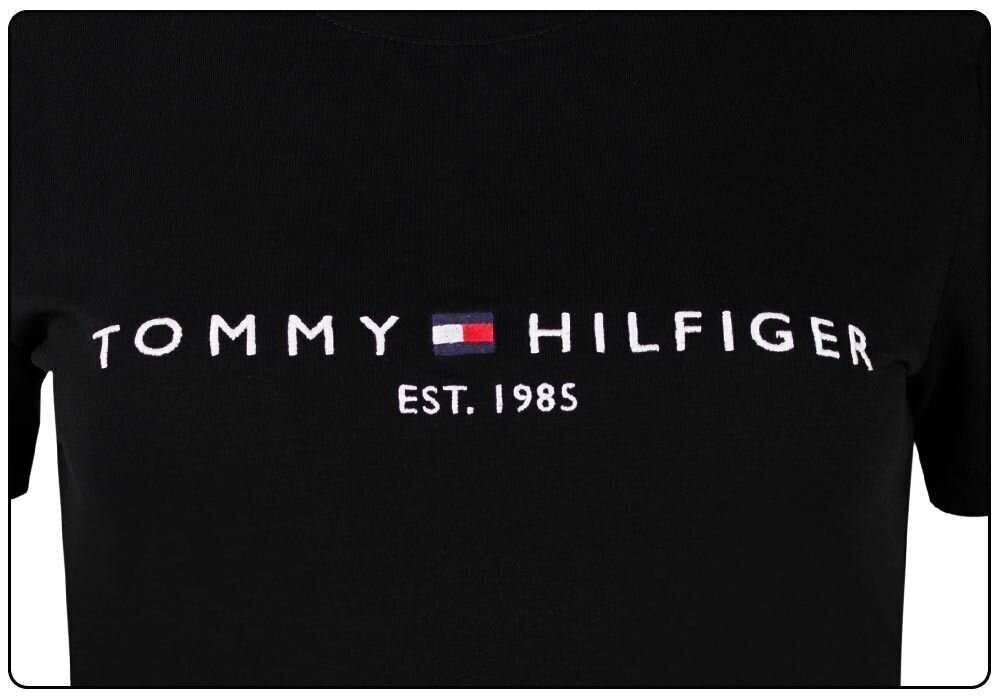 Tommy Hilfiger naiste T-särk T-SHIRT HERITAGE HILFIGER C-NK REG TEE BLACK WW0WW31999 BDS 30484 hind ja info | Naiste T-särgid, topid | kaup24.ee