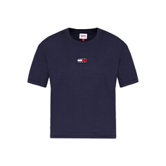 Женская футболка Tommy Hilfiger TJW TOMMY CENTER BADGE TEE, темно-синяя DW0DW10404 C87 43243 цена и информация | Женские футболки | kaup24.ee