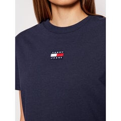 Женская футболка Tommy Hilfiger TJW TOMMY CENTER BADGE TEE, темно-синяя DW0DW10404 C87 43243 цена и информация | Футболка женская | kaup24.ee