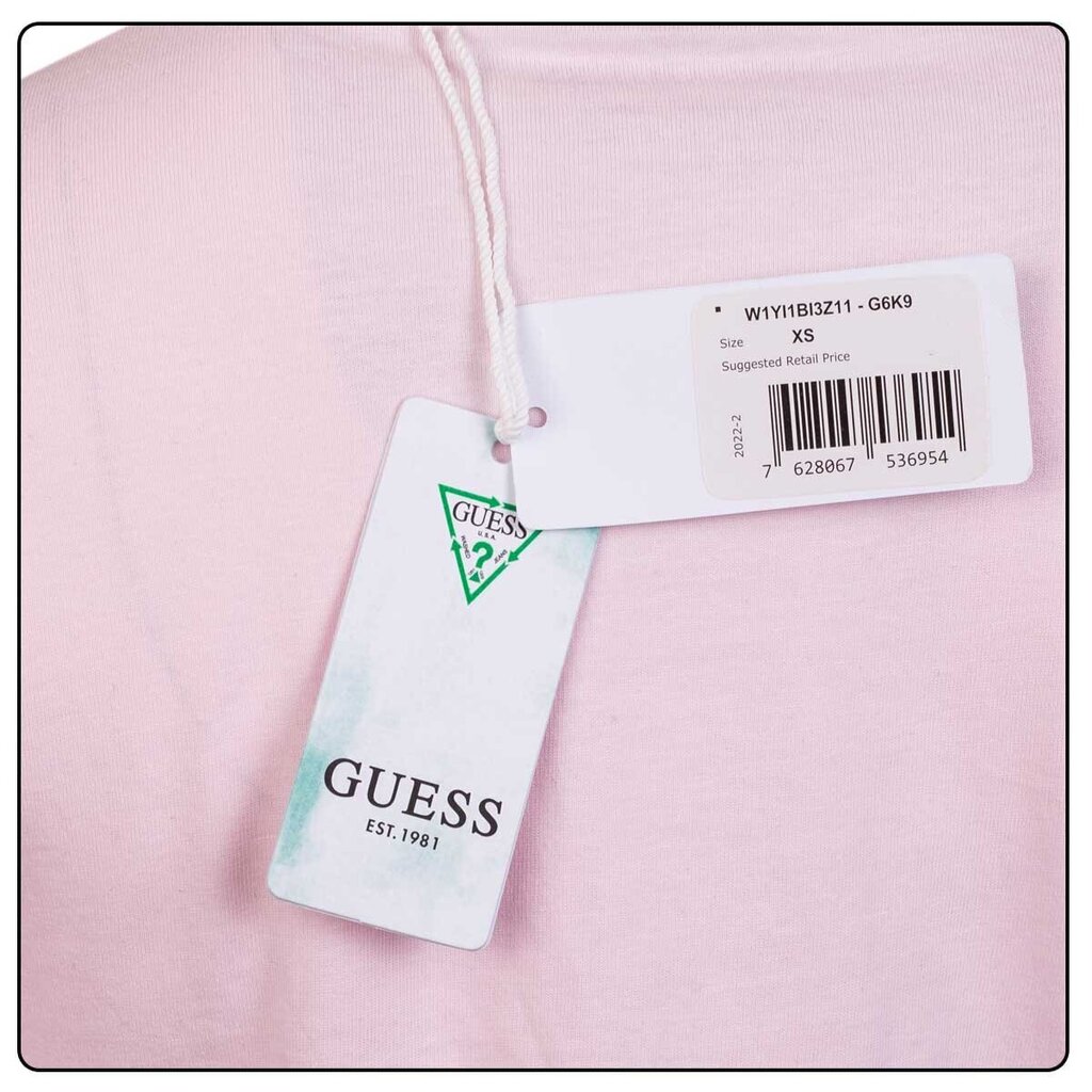 Guess naiste T-särk T-SHIRT SS CN ORIGINAL TEE PINK W1YI1BI3Z11 G6K9 43518 цена и информация | Naiste T-särgid, topid | kaup24.ee