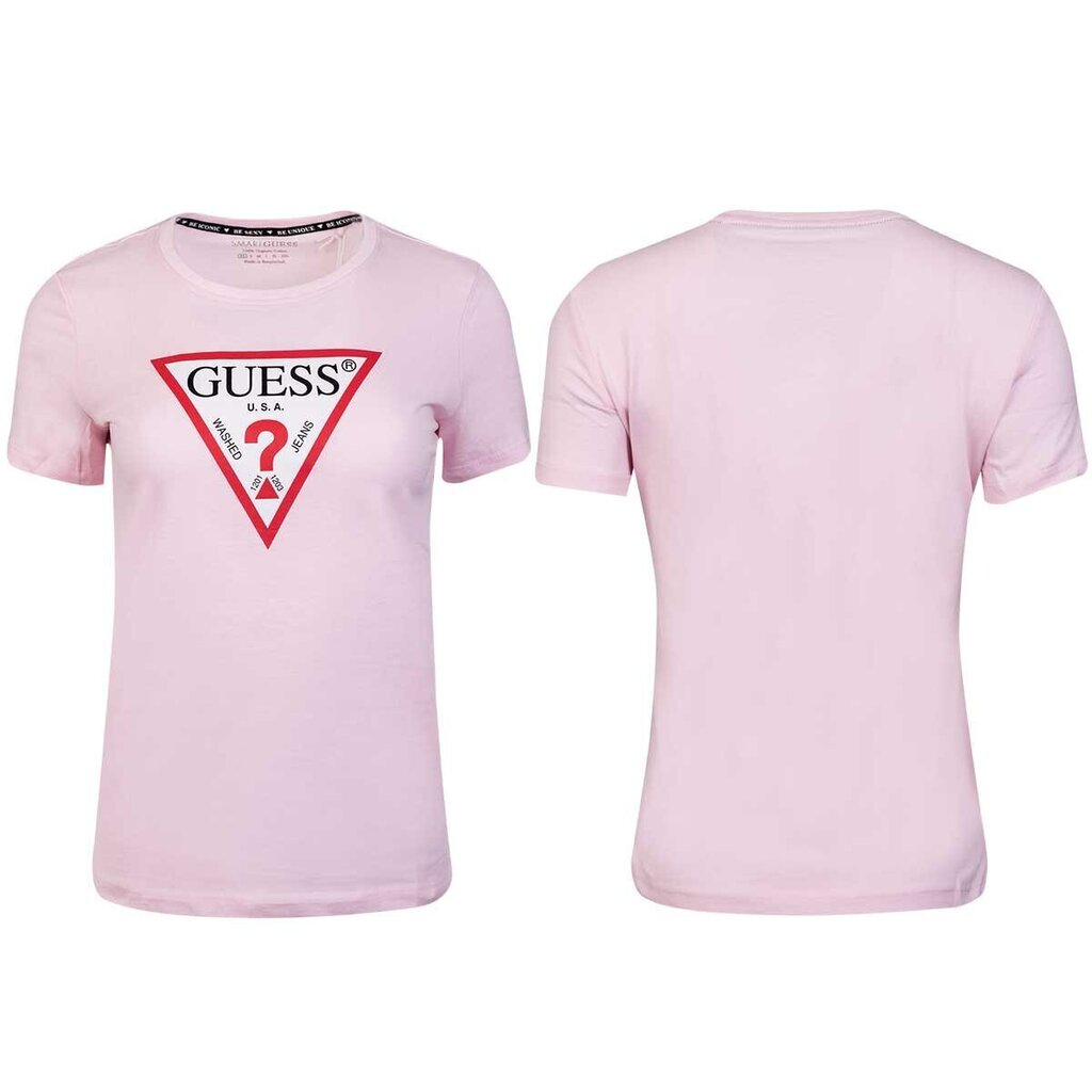 Guess naiste T-särk T-SHIRT SS CN ORIGINAL TEE PINK W1YI1BI3Z11 G6K9 43518 цена и информация | Naiste T-särgid, topid | kaup24.ee