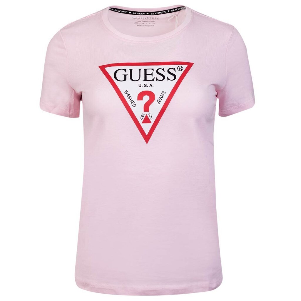 Guess naiste T-särk T-SHIRT SS CN ORIGINAL TEE PINK W1YI1BI3Z11 G6K9 43518 цена и информация | Naiste T-särgid, topid | kaup24.ee