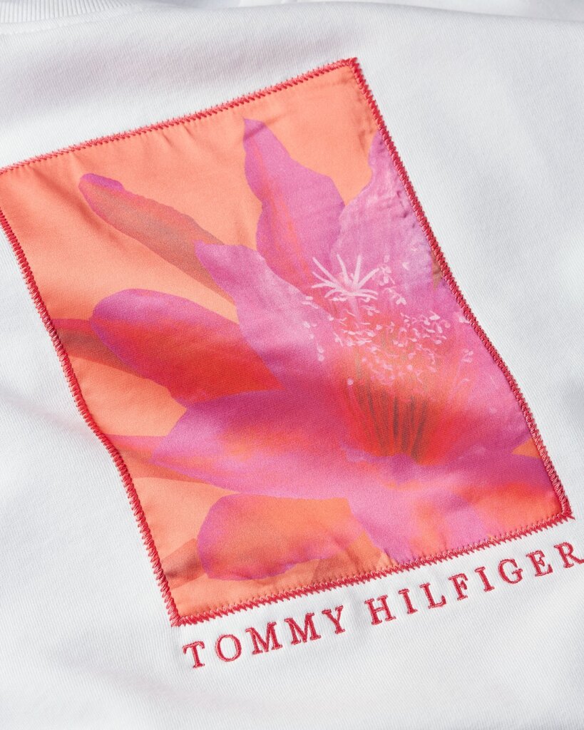 Tommy Hilfiger naiste dressipluus RLX FLORAL OPEN-NK SWEATSHIRT WHITE WW0WW33496 YCF 43711 hind ja info | Naiste kampsunid | kaup24.ee