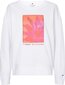 Tommy Hilfiger naiste dressipluus RLX FLORAL OPEN-NK SWEATSHIRT WHITE WW0WW33496 YCF 43711 hind ja info | Naiste kampsunid | kaup24.ee