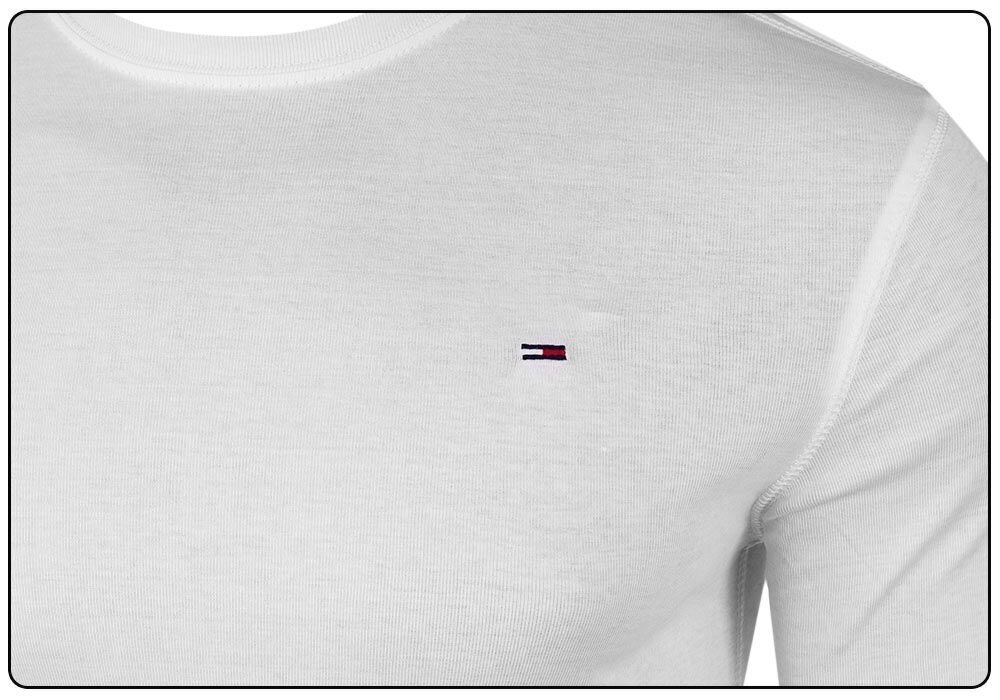 Meeste pikkade varrukatega Tommy Hilfiger TJM ORIGINAL RIB PIKKUVARRUKA TEE VALGE DM0DM04409 100 28579 hind ja info | Meeste T-särgid | kaup24.ee