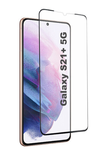 Ekraani kaitseklaas telefonile Samsung Galaxy S21+/S21Plus (Fingerprint Sensitive) 5D SuperThin hind ja info | Ekraani kaitsekiled | kaup24.ee