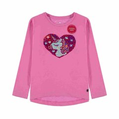 Блузка с длинным рукавом для девочек Tom Tailor, розовая цена и информация | Рубашки для девочек | kaup24.ee