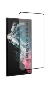 Ekraani kaitseklaas telefonile Samsung Galaxy S22Ultra (Fingerprint Sensitive) 5D SuperThin hind ja info | Ekraani kaitsekiled | kaup24.ee