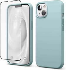 Силиконовый чехол SoundBerry для Apple iPhone 13 (real liquide silicone), space grey + защита из закаленного стекла Superior 5D цена и информация | Чехлы для телефонов | kaup24.ee