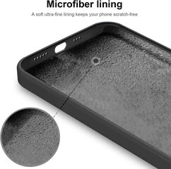 Силиконовый чехол SoundBerry для Apple iPhone 13 (real liquide silicone), space grey + защита из закаленного стекла Superior 5D цена и информация | Чехлы для телефонов | kaup24.ee